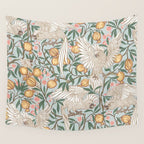Walter Crane Parakeets Arts & Crafts Design Pale Blue Wall Tapestry Gallery Image 4