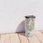 Walter Crane Parakeets Arts & Crafts Design Pale Blue Travel Mug Gallery Image 4