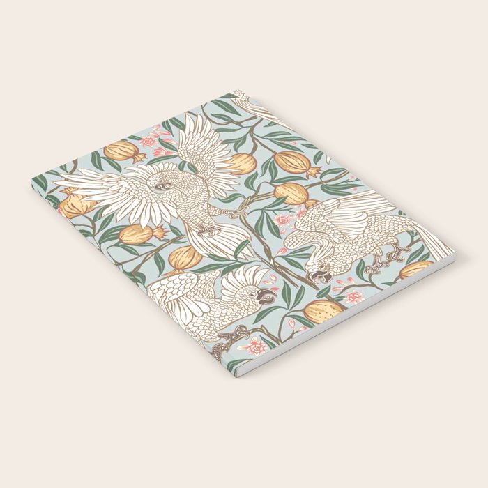 Walter Crane Parakeets Arts & Crafts Design Pale Blue Notebook Gallery Image 2