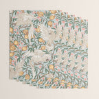Walter Crane Parakeets Arts & Crafts Design Pale Blue Wrapping Paper Gallery Image 3