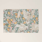 Walter Crane Parakeets Arts & Crafts Design Pale Blue Welcome Mat Gallery Image 1