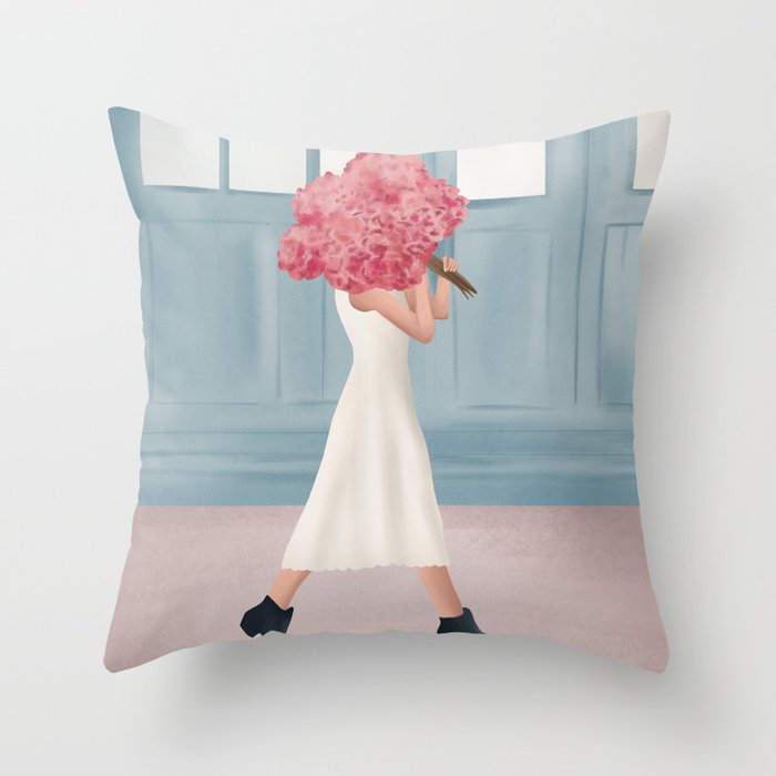 Flowers for You Throw Pillow Gallery Image 1