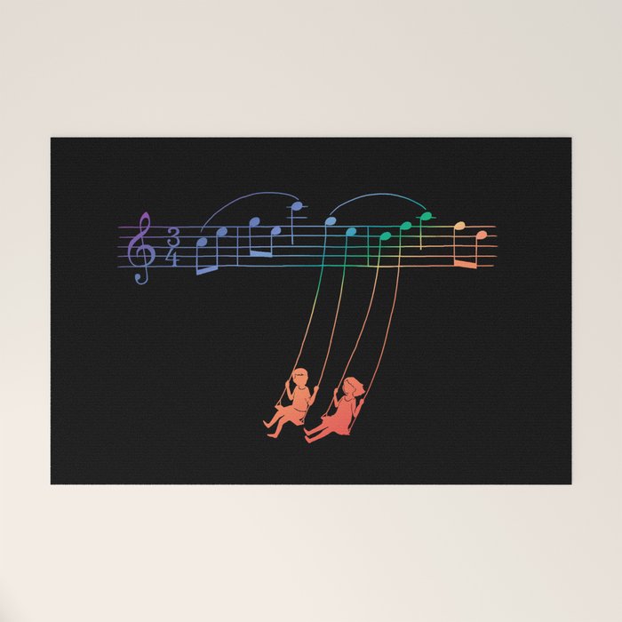 Music Swing Welcome Mat Gallery Image 1