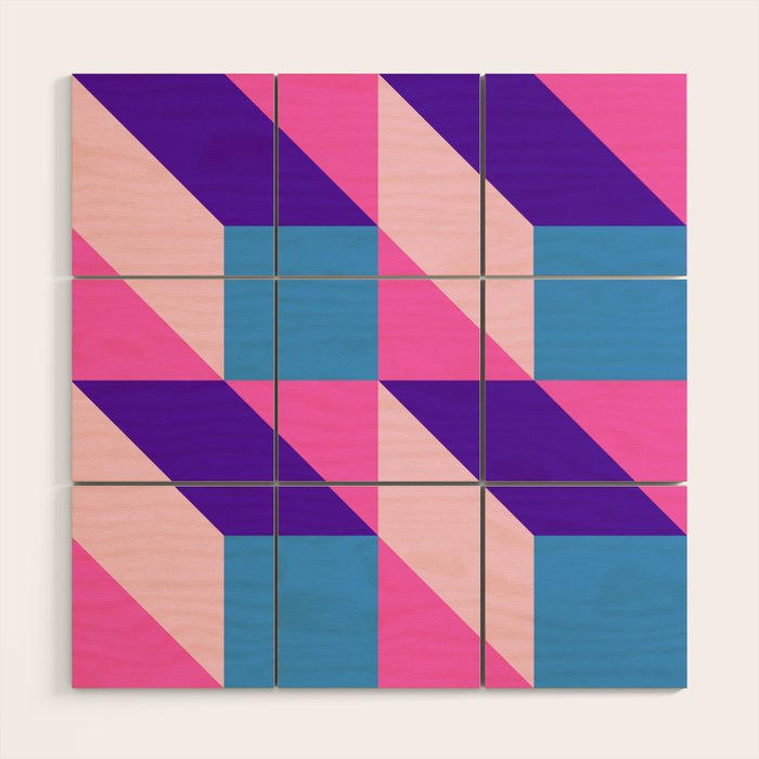 Geometric 01B Wood Wall Art Gallery Image 1