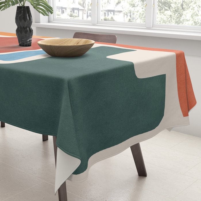 Modern Abstract Minimal Shapes 200 Tablecloth Gallery Image 3