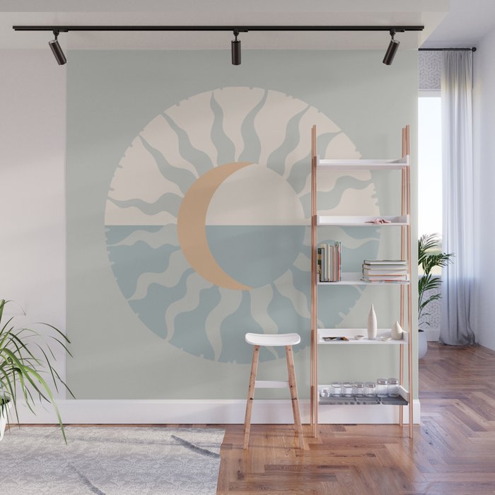 Seafoam Sunset Wall Mural Gallery Image 1