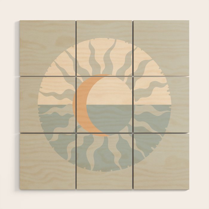 Seafoam Sunset Wood Wall Art Gallery Image 1