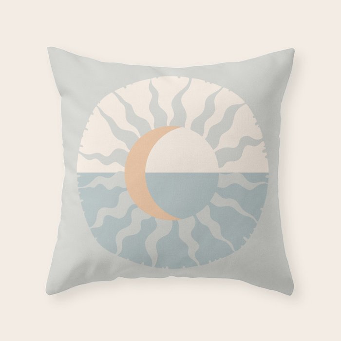 Seafoam Sunset Throw Pillow Gallery Image 6