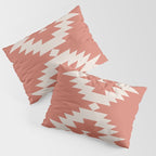 Southwestern Minimalism - Bright Coral Red Pillow Sham Gallery Image 3