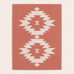 Southwestern Minimalism - Bright Coral Red Poster Gallery Image 4