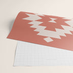 Southwestern Minimalism - Bright Coral Red Wrapping Paper Gallery Image 2