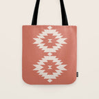 Southwestern Minimalism - Bright Coral Red Tote Bag Gallery Image 1
