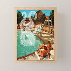 Octopus splash Mini Art Print Gallery Image 1