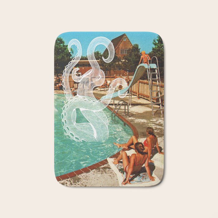 Octopus splash Bath Mat Gallery Image 1