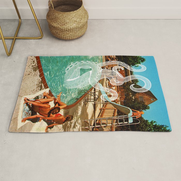 Octopus splash Rug Gallery Image 1