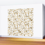 Gold Love Hearts Pattern on White Wall Mural Gallery Image 2