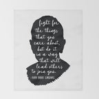 Ruth Bader Ginsburg Quote Throw Blanket Gallery Image 2