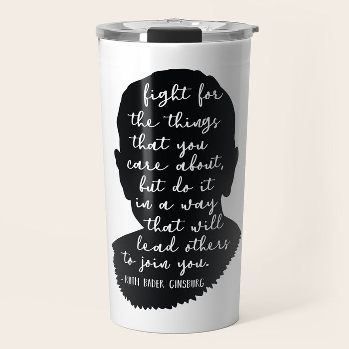 Ruth Bader Ginsburg Quote Travel Mug Gallery Image 1