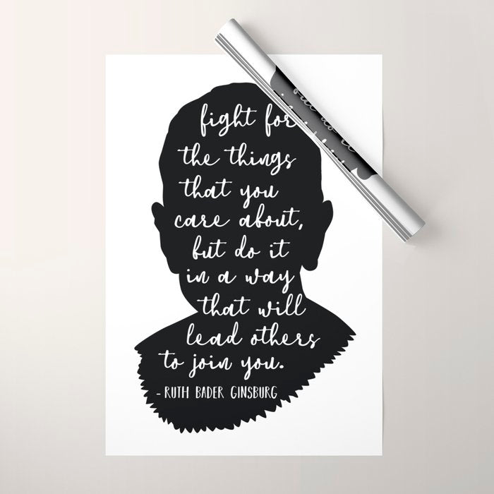 Ruth Bader Ginsburg Quote Wrapping Paper Gallery Image 1