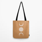 Moon Shapes Minimalism - Desert Sand Tote Bag Gallery Image 2