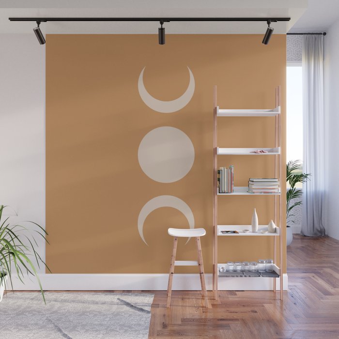 Moon Shapes Minimalism - Desert Sand Wall Mural Gallery Image 1