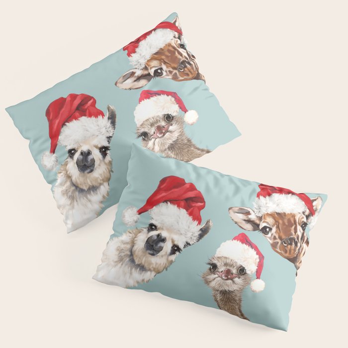 Christmas Animals Gang Pillow Sham Gallery Image 3