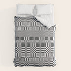 Structured Lines Grid Duvet Cover Gallery Image 6