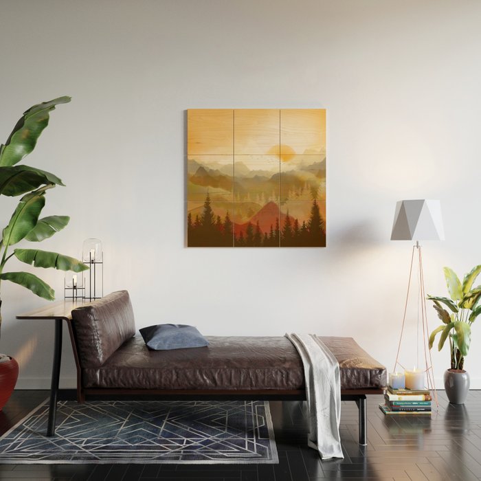 Morning Sun Wood Wall Art Gallery Image 2
