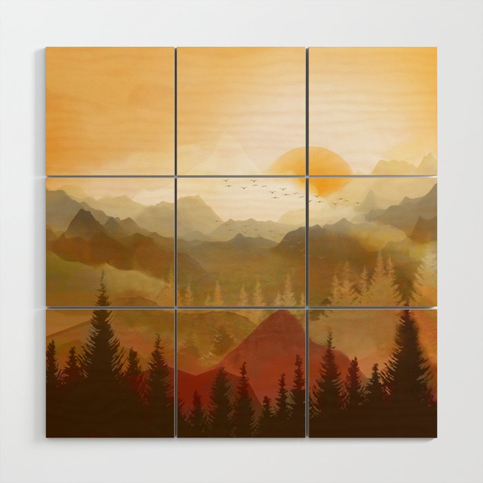 Morning Sun Wood Wall Art Gallery Image 1