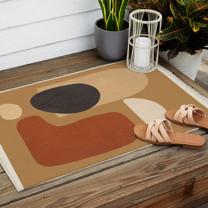 Abstract Minimal Art 1 Outdoor Rug Gallery Image 2