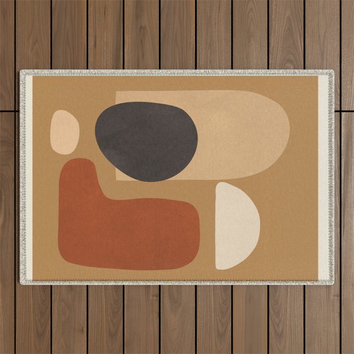 Abstract Minimal Art 1 Outdoor Rug Gallery Image 1