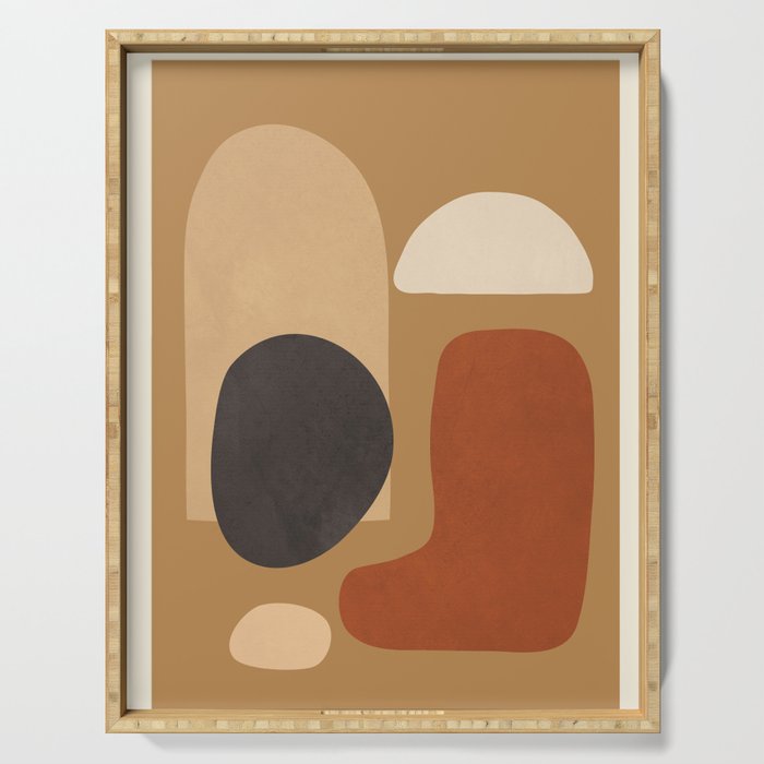 Abstract Minimal Art 1 Serving Tray Gallery Image 1