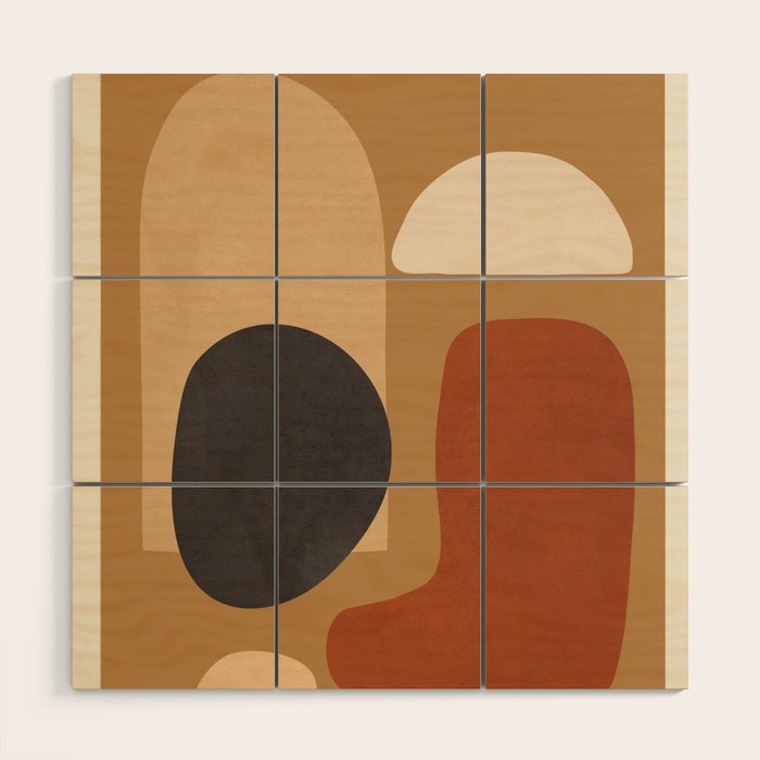 Abstract Minimal Art 1 Wood Wall Art Gallery Image 1