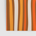 Midcentury Modern Confaab Abstract Pattern in Retro 70s Light Brown and Orange Poster Gallery Image 3