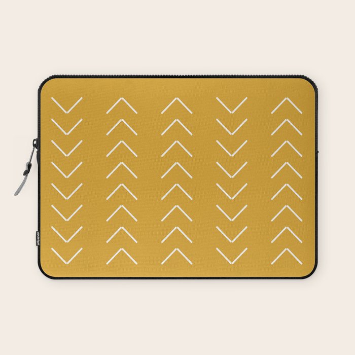 Mudcloth II (Mustard Yellow) Laptop Sleeve Gallery Image 1
