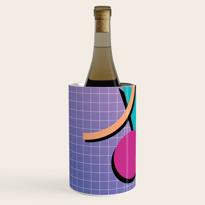 Memphis Pattern 10 - 90s - Retro Wine Chiller Gallery Image 2