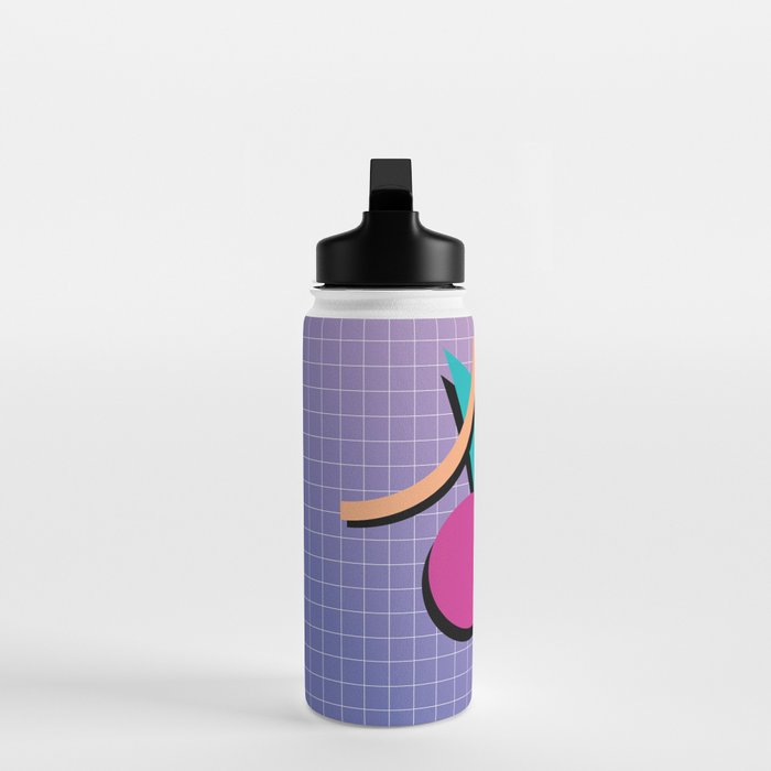 Memphis Pattern 10 - 90s - Retro Water Bottle Gallery Image 3