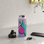 Memphis Pattern 10 - 90s - Retro Water Bottle Gallery Image 4