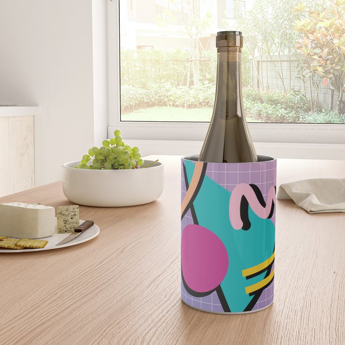 Memphis Pattern 10 - 90s - Retro Wine Chiller Gallery Image 4