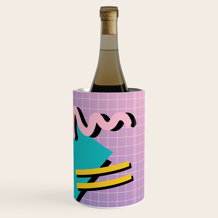 Memphis Pattern 10 - 90s - Retro Wine Chiller Gallery Image 3
