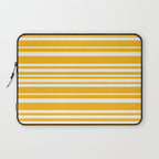 Classic Stripes XLV - Golden Yellow Laptop Sleeve Gallery Image 1