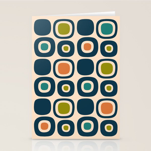 Mid Century Modern Scandinavian Abstract 322 Stationery Card Gallery Image 1