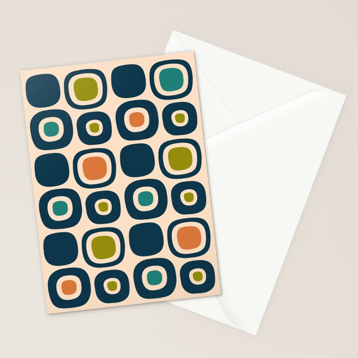 Mid Century Modern Scandinavian Abstract 322 Stationery Card Gallery Image 2