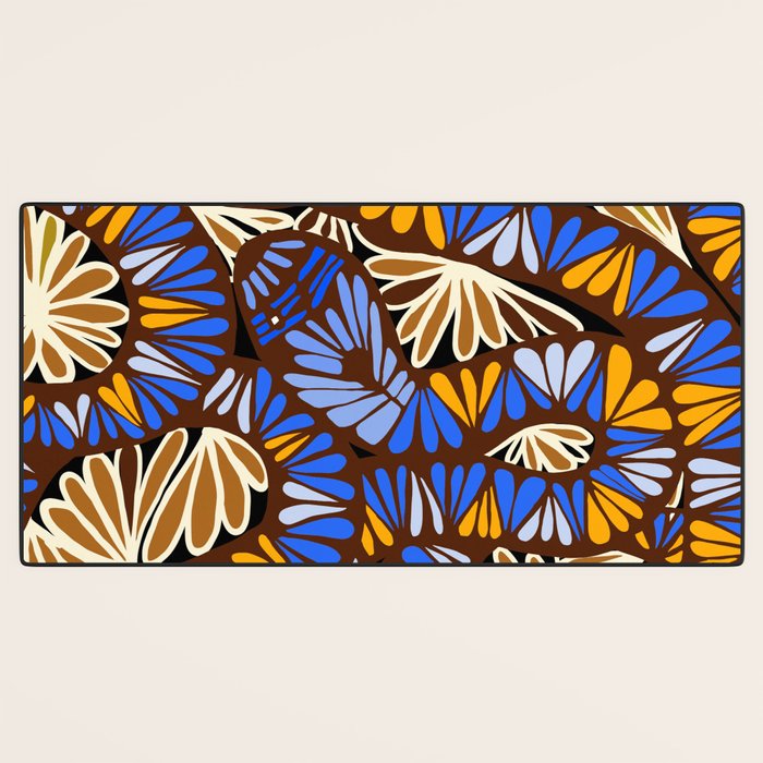 Decorative snakes and flowers Desk Mat Gallery Image 3