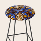 Decorative snakes and flowers Stool Gallery Image 2