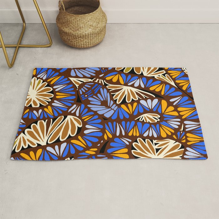 Decorative snakes and flowers Rug Gallery Image 1