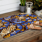 Decorative snakes and flowers Outdoor Rug Gallery Image 2
