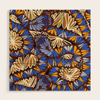 Decorative snakes and flowers Wood Wall Art Gallery Image 1