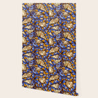 Decorative snakes and flowers Wallpaper Gallery Image 2