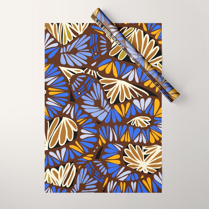 Decorative snakes and flowers Wrapping Paper Gallery Image 1